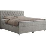 Łóżko kontynentalne ROMA 120x200 - H3 - jasnoszary, struktura