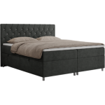 Łóżko kontynentalne ROMA 200x200 - H3 - ciemnoszary, struktura