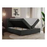 Łóżko kontynentalne ROMA 160x200 - H4 - ciemnoszary, struktura