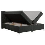 Łóżko kontynentalne ROMA 180x200 - H4 - ciemnoszary, struktura