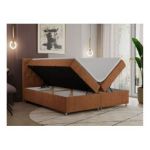 Łóżko kontynentalne ROMA 180x200 - H3 - pomarańczowy, struktura