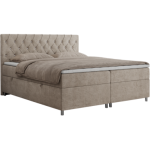 Łóżko kontynentalne ROMA 200x200 - H4 - beżowy, struktura