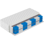 Dwustronny materac kieszeniowy H3 z podwójnymi sprężynami - SUPERKING 120x200