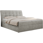 Łóżko kontynentalne DIEGOS 120x200 - H3 - jasnoszary, struktura