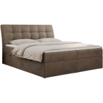 Łóżko kontynentalne DIEGOS 120x200 - H3 - brązowy, welwet