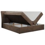 Łóżko kontynentalne DIEGOS 120x200 - H3 - brązowy, welwet