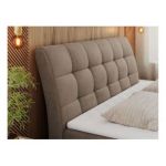 Łóżko kontynentalne DIEGOS 180x200 - H3 - brązowy, welwet