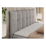 Łóżko kontynentalne PREMIUM 10 120x200 - H3 - jasnoszary, struktura