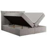 Łóżko kontynentalne PREMIUM 10 120x200 - H3 - jasnoszary, struktura