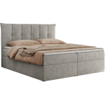 Łóżko kontynentalne PREMIUM 10 180x200 - H3 - jasnoszary, struktura