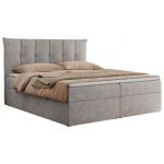 Łóżko kontynentalne PREMIUM 10 140x200 - H4 - jasnoszary, struktura