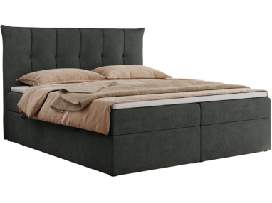 Łóżko kontynentalne PREMIUM 10 120x200 - H3 - ciemnoszary, struktura