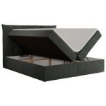 Łóżko kontynentalne PREMIUM 10 180x200 - H3 - ciemnoszary, struktura