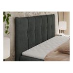 Łóżko kontynentalne PREMIUM 10 200x200 - H3 - ciemnoszary, struktura