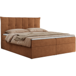 Łóżko kontynentalne PREMIUM 10 180x200 - H3 - pomarańczowy, struktura