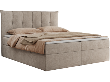 Łóżko kontynentalne PREMIUM 10 180x200 - H3 - beżowy, struktura