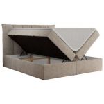 Łóżko kontynentalne PREMIUM 10 140x200 - H4 - beżowy, struktura