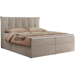 Łóżko kontynentalne PREMIUM 10 200x200 - H4 - beżowy, struktura