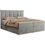 Łóżko kontynentalne PREMIUM 10 120x200 - H3 - jasnoszary, welwet