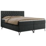 Łóżko kontynentalne GRIMALDI 120x200 - H3 - ciemnoszary, struktura