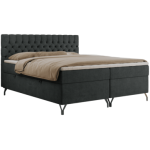 Łóżko kontynentalne GRIMALDI 120x200 - H4 - ciemnoszary, struktura