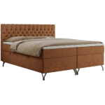 Łóżko kontynentalne GRIMALDI 120x200 - H4 - pomarańczowy, struktura