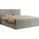 Łóżko kontynentalne CENTOS 140x200 - H3 - jasnoszary, struktura