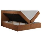 Łóżko kontynentalne CENTOS 120x200 - H3 - pomarańczowy, struktura