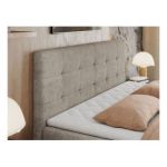 Łóżko kontynentalne CENTOS 200x200 - H4 - beżowy, struktura