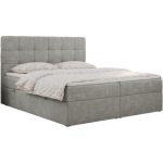 Łóżko kontynentalne ERNI 160x200 - H3 - jasnoszary, struktura