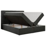 Łóżko kontynentalne ERNI 140x200 - H4 - ciemnoszary, struktura