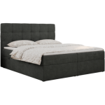 Łóżko kontynentalne ERNI 160x200 - H4 - ciemnoszary, struktura