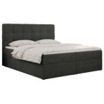 Łóżko kontynentalne ERNI 180x200 - H4 - ciemnoszary, struktura