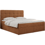 Łóżko kontynentalne ERNI 120x200 - H3 - pomarańczowy, struktura