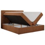 Łóżko kontynentalne ERNI 120x200 - H3 - pomarańczowy, struktura