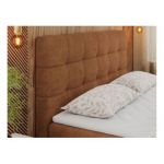 Łóżko kontynentalne ERNI 200x200 - H4 - pomarańczowy, struktura