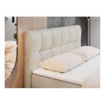 Łóżko kontynentalne RICO 160x200 - H3 - beżowy, welwet