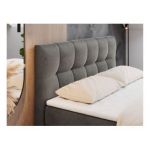 Łóżko kontynentalne RICO 160x200 - H3 - ciemnoszary, welwet