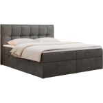 Łóżko kontynentalne RICO 180x200 - H3 - ciemnoszary, welwet