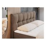 Łóżko kontynentalne RICO 160x200 - H3 - brązowy, welwet