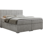 Łóżko kontynentalne LOPE 120x200 - H4 - jasnoszary, struktura