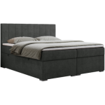 Łóżko kontynentalne LOPE 120x200 - H3 - ciemnoszary, struktura