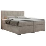 Łóżko kontynentalne LOPE 180x200 - H3 - beżowy, struktura