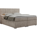 Łóżko kontynentalne LOPE 140x200 - H4 - beżowy, struktura