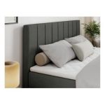 Łóżko kontynentalne ALLY 160x200 - H3 - ciemnoszary, struktura