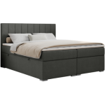 Łóżko kontynentalne ALLY 200x200 - H3 - ciemnoszary, struktura
