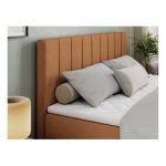 Łóżko kontynentalne ALLY 200x200 - H3 - pomarańczowy, struktura