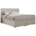 Łóżko kontynentalne ALLY 120x200 - H3 - beżowy, struktura