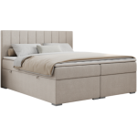 Łóżko kontynentalne ALLY 200x200 - H4 - beżowy, struktura