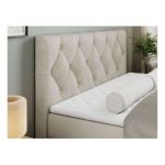 Łóżko kontynentalne ALDA 120x200 - H3 - beżowy, welwet